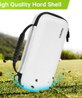 Hard Shell Golf Glove Case With Removable Glove Shaper Protective Organizer for balls, tees, markers, on grass field