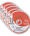 Six Inch Cut Off Wheel Set 0.045 Inch Thick Seven Eighths Inch Arbor 100 Pack For Metal And Stainless Steel Cutting Discs