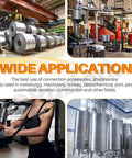 Image showcasing various applications of Kickass 304 Stainless Steel D Shape Shackles With Secure Screw Pin 3 8 Inch in industry and fitness.