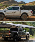 Beefy Ultra Heavy Duty Tear Resistant Canvas Tarpaulin 10x12 Ft With 28 Mil Organic Silicone Coating on truck parked outdoors