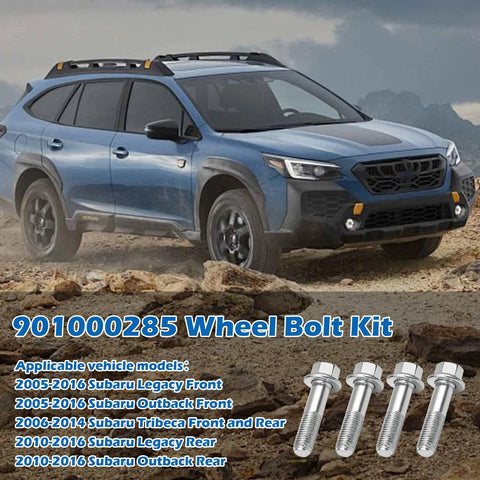 Must Have Wheel Bolt Kit 901000285 With Hub Bearing Bolts For Subaru Outback Legacy Tribeca 2005 2016 Front And Rear