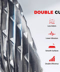 Close-up of YG6 Tungsten Carbide Rotary Burr Bit With One Quarter Inch Shank Double Cut Die Grinder Bit blade detail