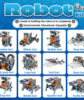 13-In-1 Solar Robot Kit For Kids Aged 8 To 12, STEM Building Toys For Boys And Girls, Land And Water Bots, Hands-On Robotics Projects, Fun Awesome Educational Science Kit For Christmas And Birthday Gifts; 13 robot models