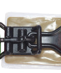 Close-up of buckle on Green 4 Point Harness With 2 Inch Straps For UTV Off Road Universal Fit 2 Pack Heavy Duty Safety Belt System