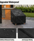 Outdoor Chair Covers Waterproof Built To Last Heavy Duty UV Resistant for Rocking Adirondack and Wicker Chairs during rain