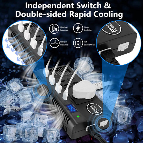 Plug And Play Road Trip Essential 120W Car Power Inverter 12V 24V To 110V AC with rapid cooling and independent switch.