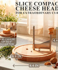 Rose Shaped Cheese Cutter Shaver For Semi Hard Cheeses, Manual Rotating Wheel Tool With Stainless Steel Blade