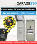 877LM Compatible Keypad For LiftMaster Chamberlain Craftsman Wireless Garage Door Openers 2011 To Present Security Two Point Zero Yellow Learn Button Plug And Play Install Replacement Pad