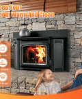 Wood stove gasket rope, gray fiberglass door seal, 7/8 in x 72 in high-temperature