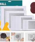 Heavy Duty Drywall Patch Kit 20 Pack With Aluminum Wall Patches And Fiber Mesh Over Galvanized Plate For 2 Inch 4 Inch 6 Inch And 8 Inch Holes Self Adhesive Metal Patch Set For Easy DIY Home Wall Repair front view