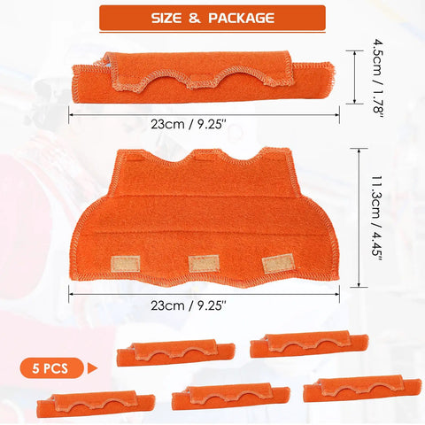 Five Pack Hard Hat Sweatband Set Washable Replacement Liners Made From Flame Retardant Cotton for Welding Helmets and Construction Hats