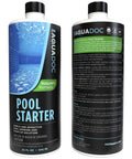 Front and back view of AquaDoc Pool Opening Starter Kit With Enzyme For Above Ground And Inground Pools, 32oz Bottle