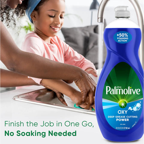 Heavy Duty Dish Soap With Oxy Power Degreaser For Grease And Coffee Stains, Phosphate Free Kitchen Cleaner, children washing dishes