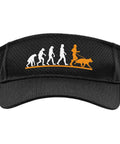 Black Dog Running Sun Visor For Canicross And Jogging, Lightweight Trail Gear For Athletes With Dogs, Keeps Sweat Out Of Eyes, one size