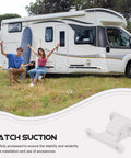 Stylish Universal Nylon RV Door Catch With Fixed Hook For Easy Setup And Secure Hold Inside Your Camper Or Motorhome Adds Sleek Modern Upgrade in outdoor setting.