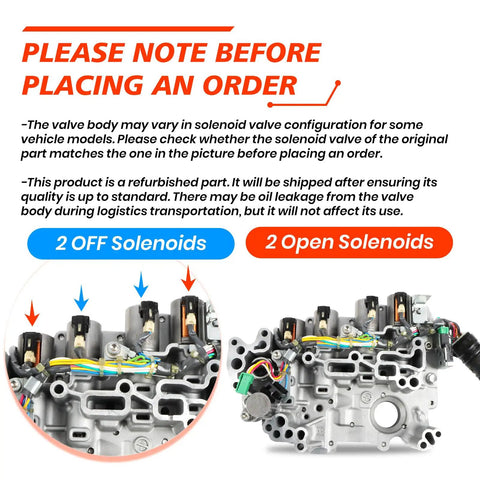 RE0F11A JF015E CVT Transmission Valve Body With Solenoid Replacement For Nissan Sentra 2013 To 2019 1.6L 1.8L Fits Great Real Quick Direct With 31705 X428E 31705 X428B