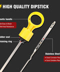 Transmission Fluid Dipstick Tool For Dodge Ram 2500 3500 6.7L 68RFE 2007 2022 Replacement 53034117AB with labeled features