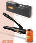 Heavy Duty Hydraulic Knockout Hole Punch Kit 1/2 To 2 Inch Conduit Cutter Set with carry case