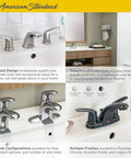 Colony Pro One-Handle Bathroom Faucet With Metal Drain, 1.2 GPM, Brushed Nickel Finish displayed on modern sink