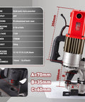 Beefy 25T Electric Hydraulic Hole Puncher With Five Dies 1700W Copper Motor Rugged Punch Tool For Metal Up To 12mm Thick Red CPM25 Ideal For Sheet Metal And Channel Work, red hydraulic hole puncher with die sizes and 12mm max thickness