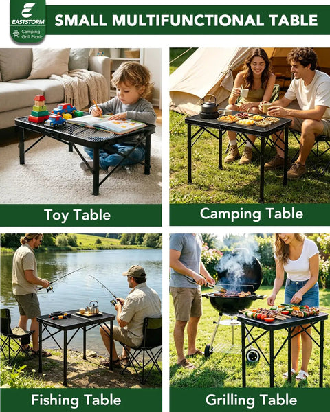 2 Foot Folding Table With Carry Handle For Camping And Outdoor Grill Table, Adjustable Height in toy, camping, fishing, grilling contexts