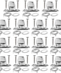 Mxxipp marine-grade twist-lock fasteners for boats; zinc-alloy, chrome finish with screws and washers