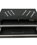 Beefy Two Drawer Portable Metal Tool Chest Cabinet With Ball Bearing Drawer Slides And 26 Inch Steel Storage Box Organizer