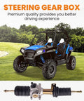 Beefy Steering Rack And Pinion With Tie Rod Ends For RZR S 800 EFI And RZR 4 800 EFI 2009 To 2014 shown with off-road vehicle