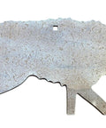 Three Eighths Inch AR500 15 By 30 Coyote Silhouette Steel Target For Range And Hunting Practice Heavy Duty 27 Lb Plate