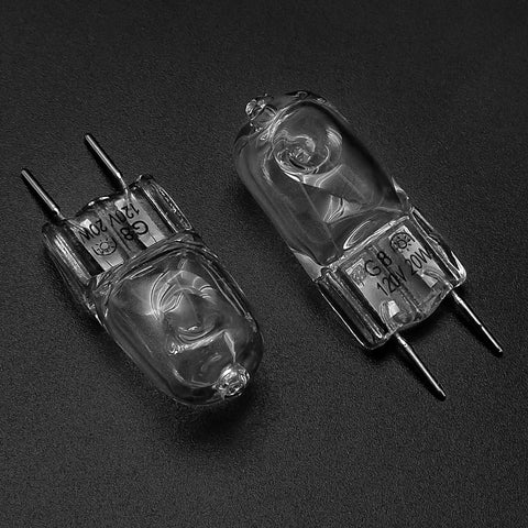 Halogen Over The Stove Light Bulbs 2 Pack For Microwave Hood Light No Brainer Easy Fit Replacement 120V 20W G8 Bi Pin
