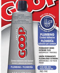 Heavy Duty Plumbing Adhesive Sealant 3.7oz For PVC ABS And Copper Pipes on retail packaging with usage instructions.
