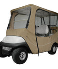 Fairway Long Roof 4-Person Golf Cart Enclosure For Travel With Weatherproof Fabric, fits carts up to 80 inches, front view