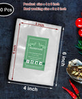 Heavy Duty Vacuum Sealer Bags Go To Food Storage, Pre Cut 4x6 Inch Sealable Bags, Boil Safe To 280F, Freezable, Reusable And Resizable