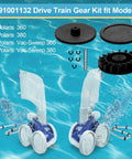 Replacement Turbine Bearing Kit For Polaris Drive Train Gear 360 380 Pool Cleaners, Fits Vac-Sweep 360 380, 91001132