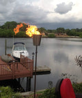 Portable Propane Stainless Steel Tiki Torches 24 Inch Two Pack For Outdoor Patios And Chill Nights Marine Grade 316 Stainless Burners