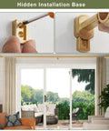 Telescoping One And One Eighth Inch Curtain Rod Set Beefy Heavy Duty Drapery Rod Extends From Twelve To Twenty Feet installation process