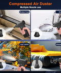 Beast Mode Rechargeable Electric Air Duster With Brushless Motor Three Gear Adjustable Mini Blower for cleaning various surfaces