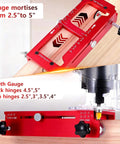 Pro Grade Aluminum Alloy Door Hinge Jig Template Kit For Precise Installation Adjustable Mortise Jig on wood door