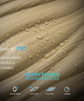 Close-up of wave-textured matte finish Black PVC Wave 3D Wall Panels 19.7x19.7 Inches Matte Finish 12 Pack Lightweight Fire Resistant