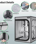 3D Printer Enclosure With Built In Ventilation Kit For Bambu Lab A1 And A1 Mini Combo Fireproof Dustproof Constant Temp Cover shown with details