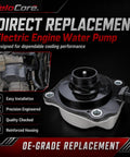 Keep Your Daily Driver Chillin Smooth When Things Get Hot With This Heavy Duty Electric Coolant Water Pump Oem Replacement For 1603225010 Camry Avalon Hybrid Rav4 2018 Through 2022 2.5 Liter Engines displayed at an angle with mounting details.