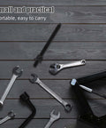 Assorted automotive tools including wrenches and puller, ideal for Heavy Duty Crankshaft Pulley Removal Tool Kit For Automotive Engine Repair.