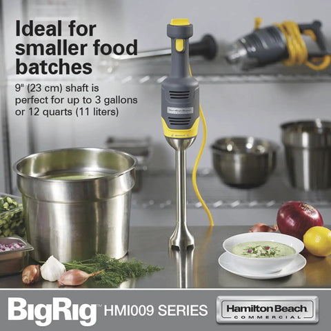 Built Different Compact Immersion Blender With 9 Inch Shaft Killer 250 Watt Motor For Silky Purees Variable Speed Hand Blender Nsf Certified, blending in kitchen with various ingredients.