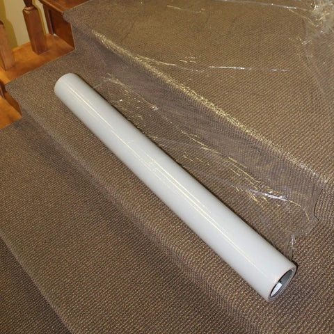 Plastic Carpet Protector Film 36 Inch By 200 Feet Heavy Duty Floor Shield on Stairs for Indoor Outdoor Protection