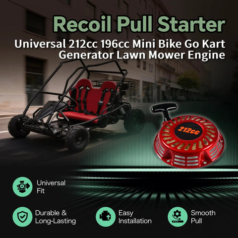 Pull Starter Kit For Predator 212cc And 196cc Engine And Honda GX160 GX200 For Coleman CT200U BT200X Mini Bike Go Kart