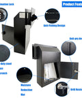 Rock Solid Through Door Drop Box With A Smooth Combo Lock And Rear Access Door That Lets You Handle Rent Checks And Packages Without Breaking A Sweat Ideal For Landlords And Shop Owners Who Want Zero Hassle Security Solutions Round The Clock, featuring combination lock and anti-pry design.