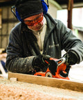 Person using Beast 750W 2 in 1 Electric Wood Planer And Sander With 17 Position Depth Control in a workshop setting