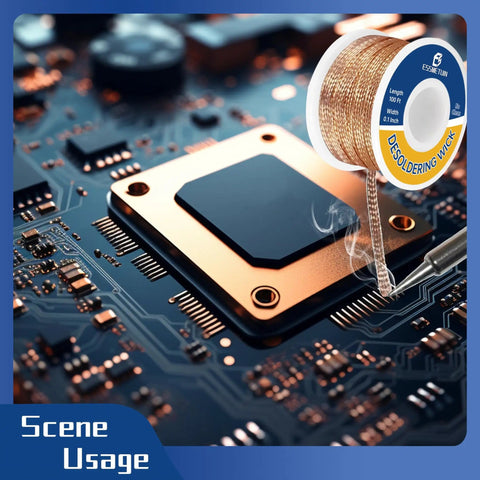Desoldering Wick Braid With Flux 100 Ft No Clean Soldering Wick For Electronics And PCB Rework Easy Desoldering Tool