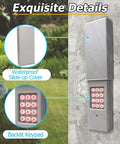 Keyless Wireless Garage Door Keypad For 310 315 390 MHz Openers Learn Button Compatible Waterproof with Slide-up Cover