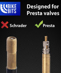 Comparison of Schrader and Presta valves for Black Metal Valve Caps For Presta Valves Dope Screw On Protection To Guard Valve Cores